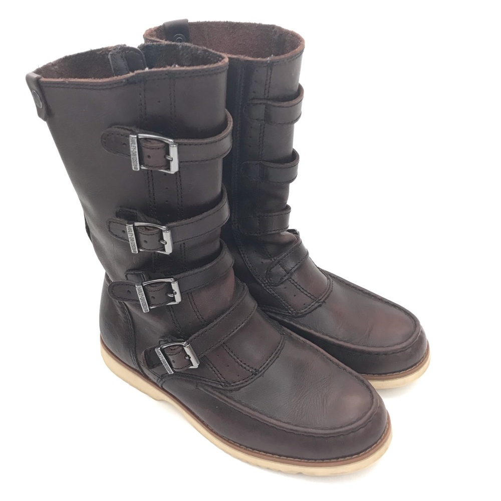 Harley Davidson Moc Toe Riding Boots Sz 8